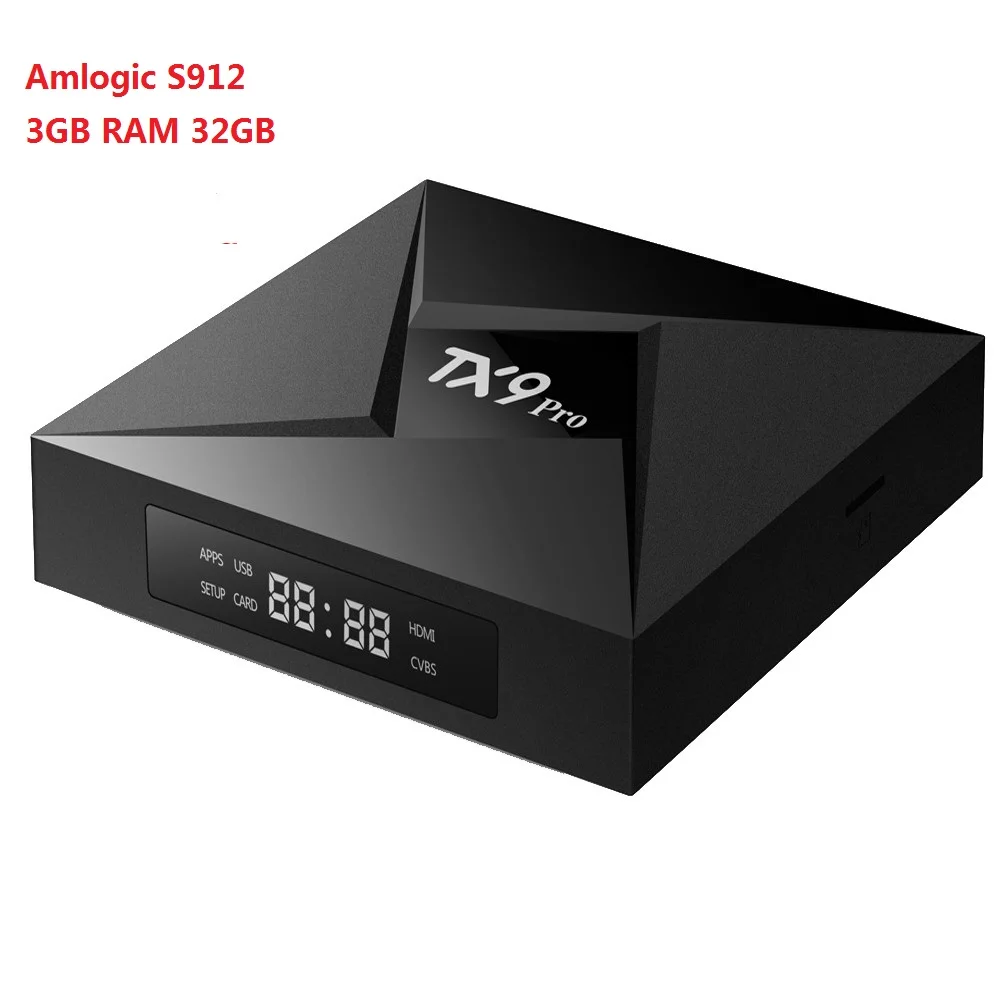 ТВ приставка TANIX TX9 PRO Android 7.1.2 Amlogic S912 3/32 ГБ eMMC Wi Fi 2 4/5 8 ГГц|ТВ-приставки и