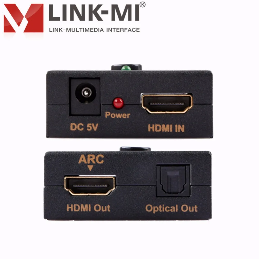 Конвертер HDMI LINK MI 4K 3D 1080P CEC ARC адаптер 340 МГц с оптоволоконным расстоянием 30 м