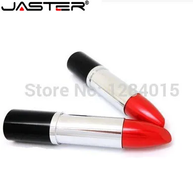 JASTER металлические украшения губная помада USB флеш-накопитель подарок для женщин модные флешки 4 ГБ/8 ГБ/16 ГБ/32 ГБ/64 Гб карта памяти
