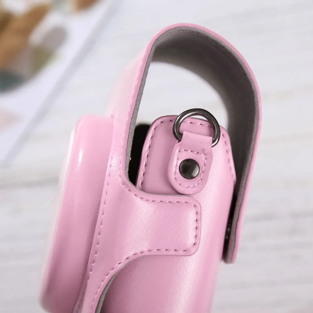Всего тела Кожа PU цифровой Камера сумка для FUJIFILM instax mini 90/25/7/8/ 9 чехлы с