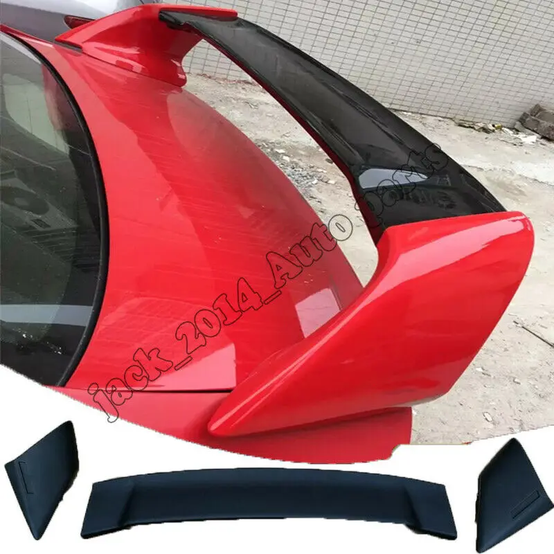 Подходит для 2012 2013 2014 2015 Honda Civic праймер черный Неокрашенный задний спойлер крыло 3