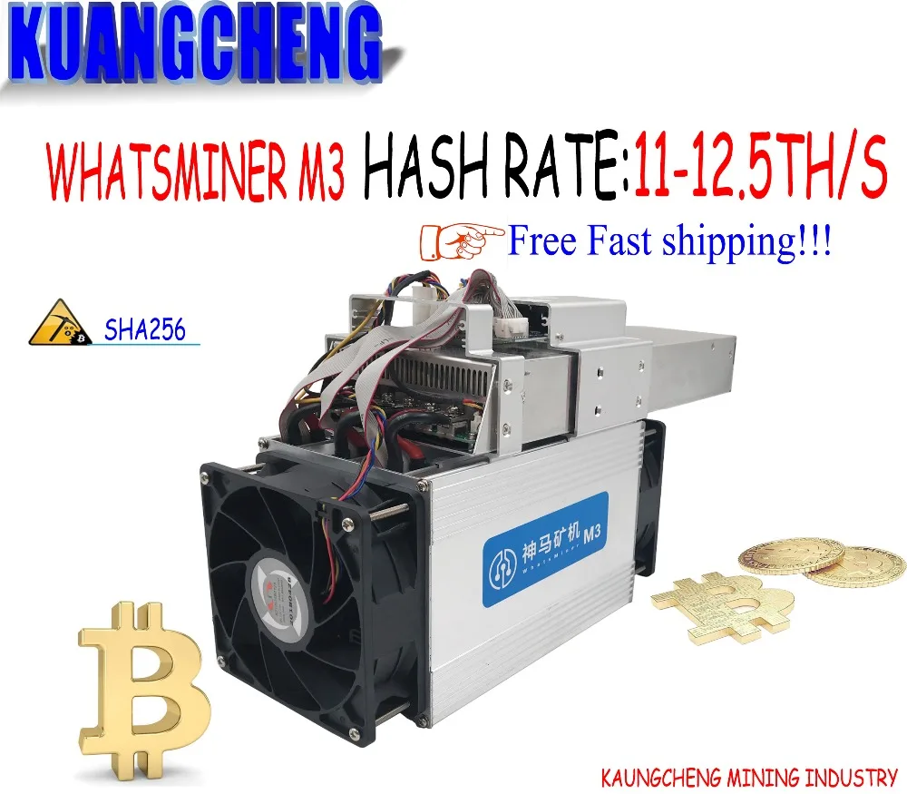 

Used Asic BTC BCC BCH Miner WhatsMiner M3X 12.5TH/S ( Max 13TH/S) With PSU Economic Than Antminer T9 S9 S9i S9j