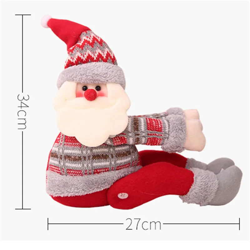 

Xmas Ornaments Toy Cute Christmas or New Year Snowman for Children Christmas Gifts Plush Animal Bear Toy