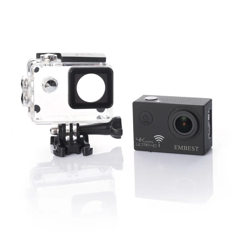 Экшн камера EM61R / EM61 Ultra 4K HD 2.0&quot два экрана водоустойчивая принци объектив 170D|action