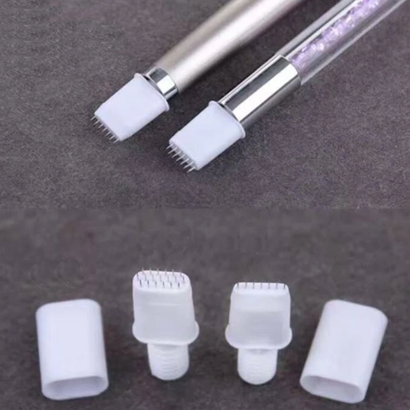 10 пар без иголок 19 штифтов 7 лезвия для ручной ручки Полупостоянный макияж туман