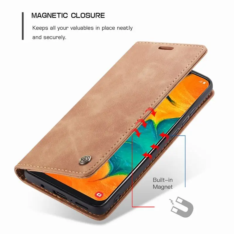 Магнитный флип-чехол для samsung Galaxy A40 A 40, чехол, кожаный кошелек, держатель для карт, чехол-книжка, высокое качество, Ретро стиль, простой корпус