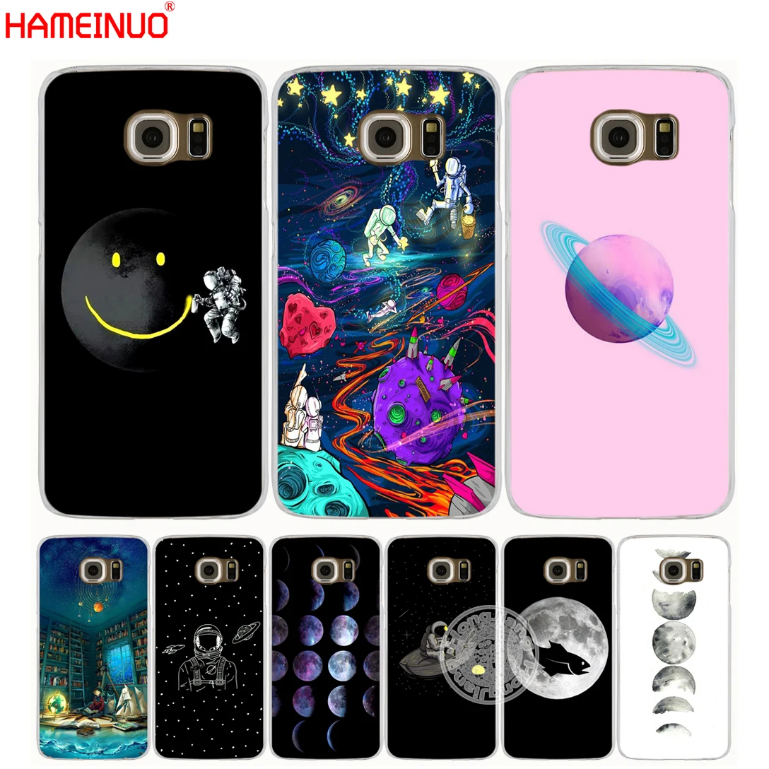 HAMEINUO Космос любовь Луна астронавт чехол для телефона Samsung Galaxy A3 A310 A5 A510 A7 A8 A9 2016 2017