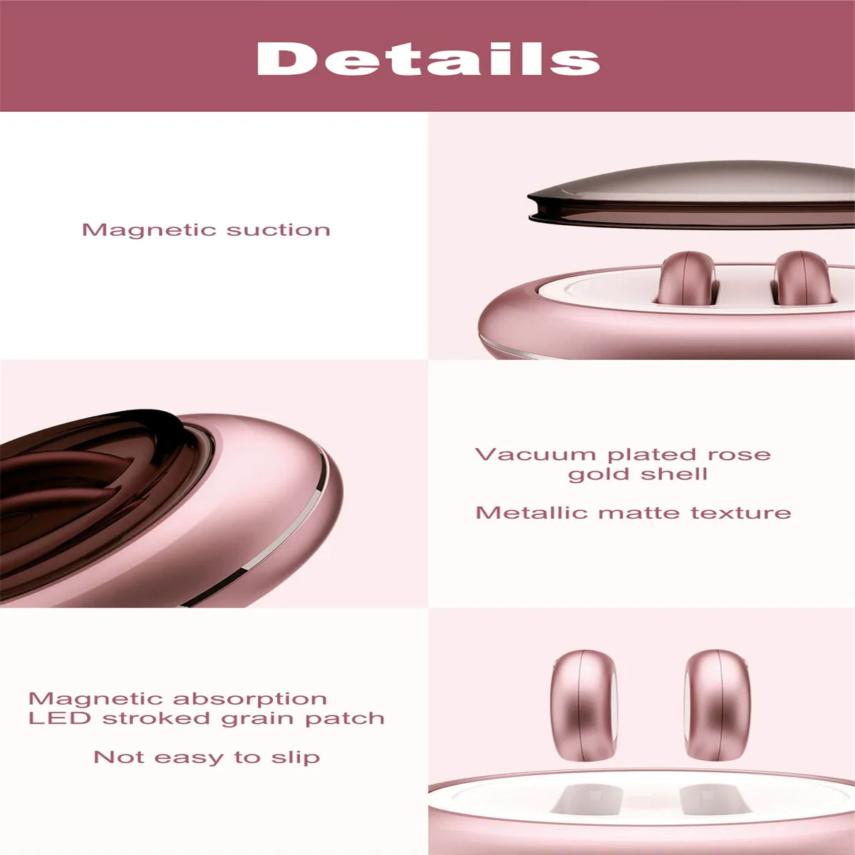 Portable Mini Red Light Massager Anti Wrinkle Eye Massager Eye Beauty Instrument USB Rechargeable Eye Care Electric Massager