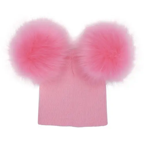 AU STock Kids Baby Boy Girl Pom Hat Winter Warm Crochet Knit Bobble Beanie Cap | Детская одежда и обувь