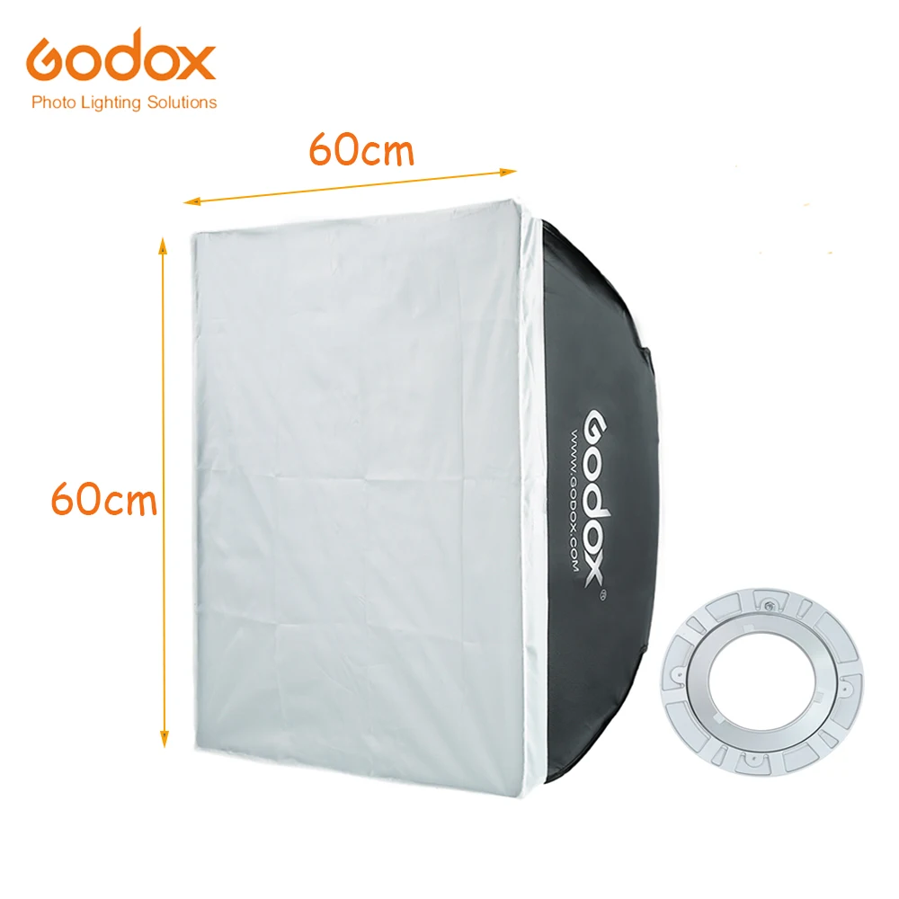 Godox SB-BW 60*60 см 23 6 &quotсофтбокс с креплением Bowens белый диффузор Портативный