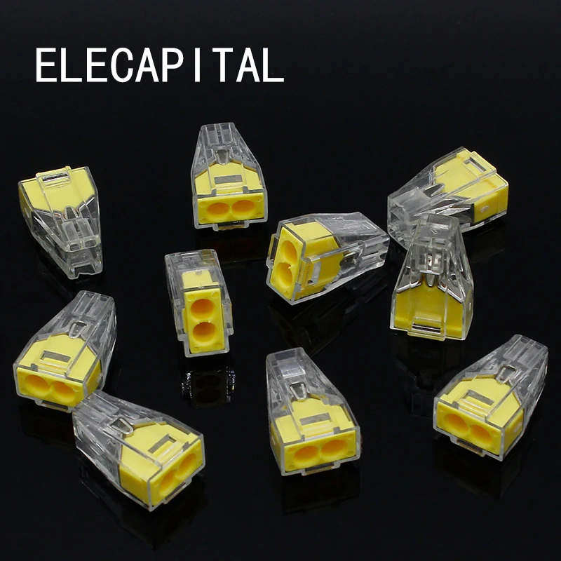 10 шт. проводной соединитель для распределительной коробки 2 контакта |