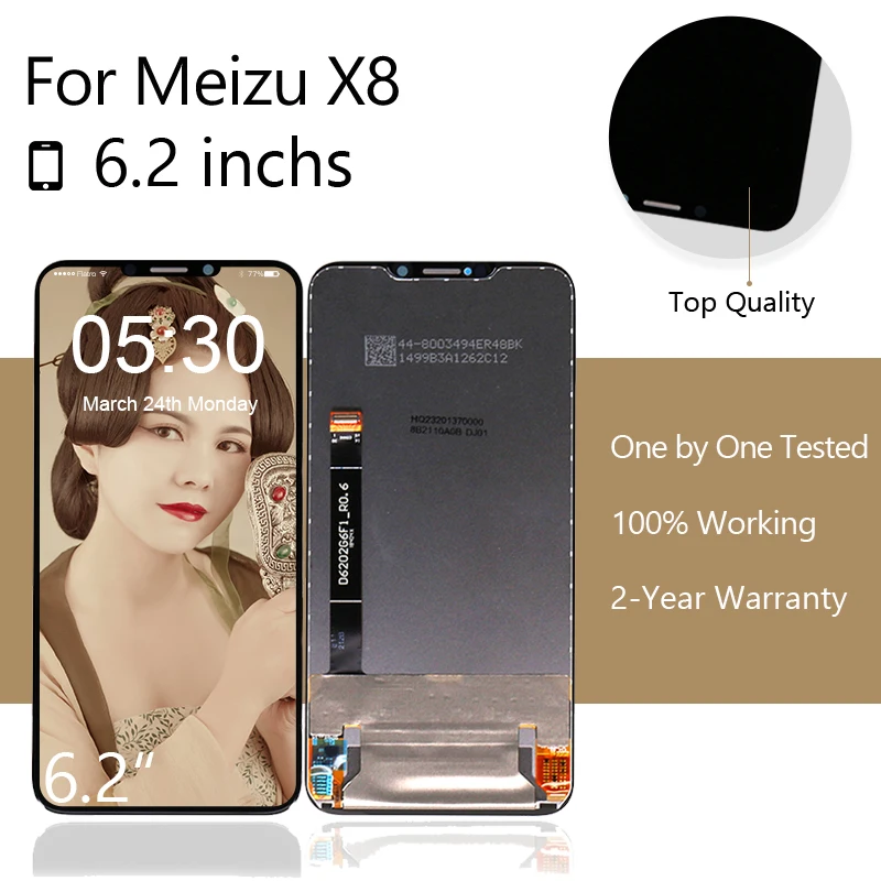 10 шт./лот ЖК дисплей для Meizu X8 сенсорный экран дигитайзер Замена Экран Оригинал