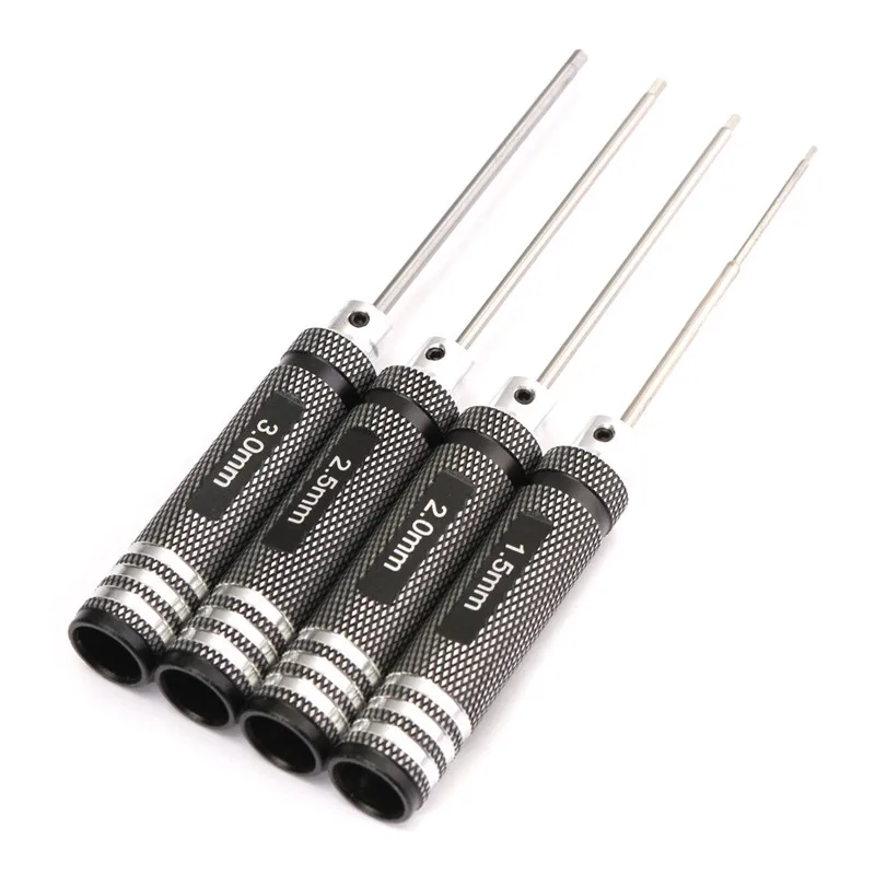 Drillpro 4 шт. Набор инструментов с шестигранной отверткой 1 5/2 0/2 5/3 0 мм черный набор