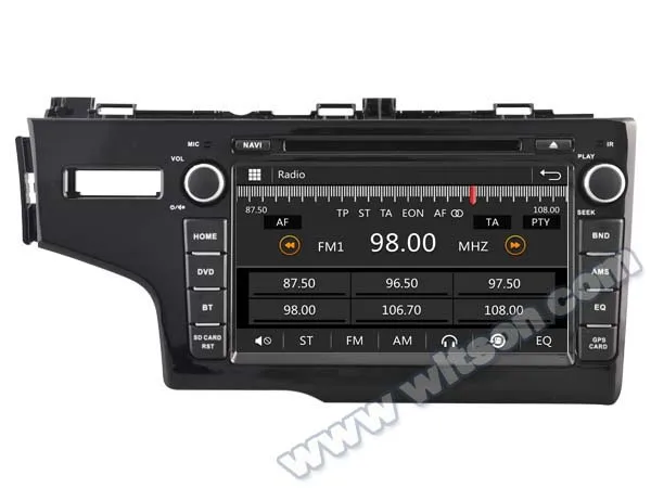 WITSON автомобильный аудио GPS для HONDA FIT 2014 новая технология + экран в пленку 1080P DSP