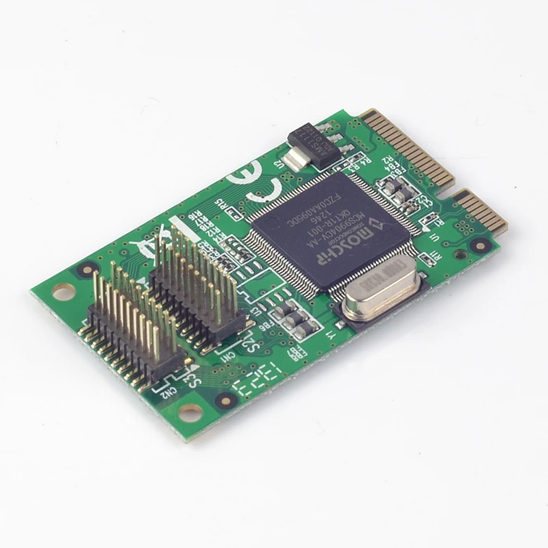 Мини адаптер PCI e 4 портовый для последовательного адаптера PCIe с RS232 на мини карту