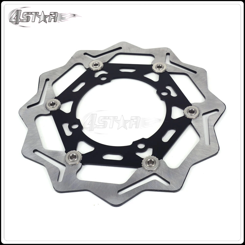 

270MM Black Front Floating Brake Disc Rotor Adaptor For KAWASAKI KX125 KX250 2006-2008 KX250F KX450F 2006-2015 KLX450R 2007-2015