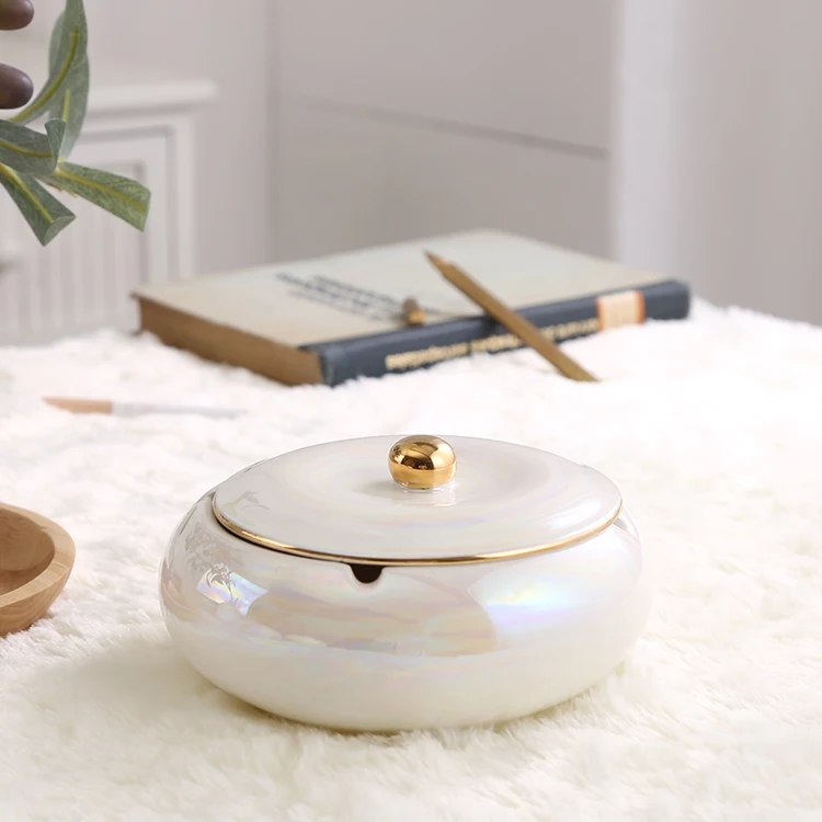 Пепельница керамическая для сигар s-образная пепельница с крышкой из нержавеющей