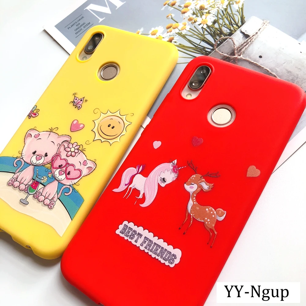 Redmi 7 Cute Cartoon Silicone Phone Case Funda for Xiaomi Note 6 5 Pro Etui Soft Cover |