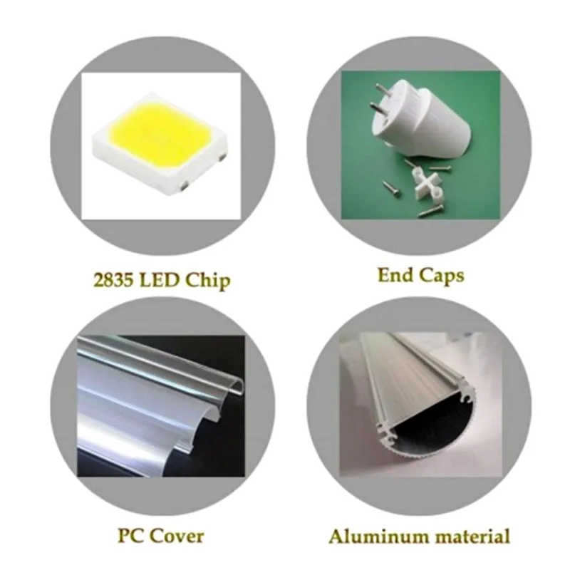 Светодиодная лампа трубсветильник T8 высокой яркости Epistar SMD2835 25 лм/PC 96 LED/PC 120 лм 30