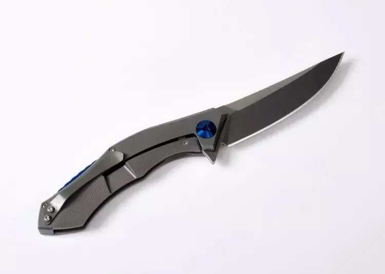 Одежда высшего качества карман Ножи D2 лезвие складной TC4 Титан ручка Открытый