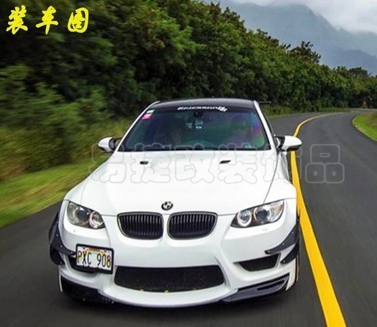 Fit for BMW 3 series E92 E93 M3 M-T carbon fiber front wrap angle M lip small | Racing Grills