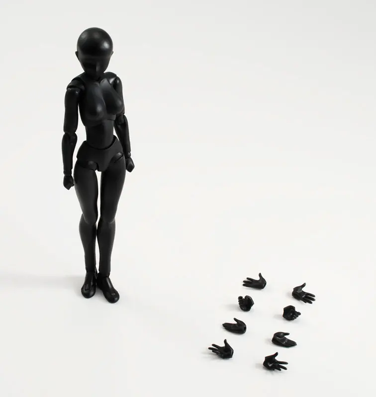 100% Оригинальный BANDAI Tamashi Наций S.H.Figuarts (SHF) фигурку тело Чан (сплошной черный цвет
