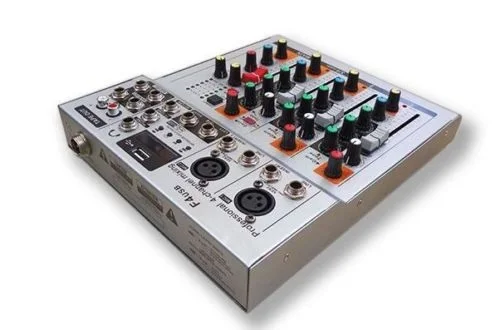Professional Four-Channel USB PA DJ Mixer with 3-band EQ &amp LED 48V phantom | Электроника