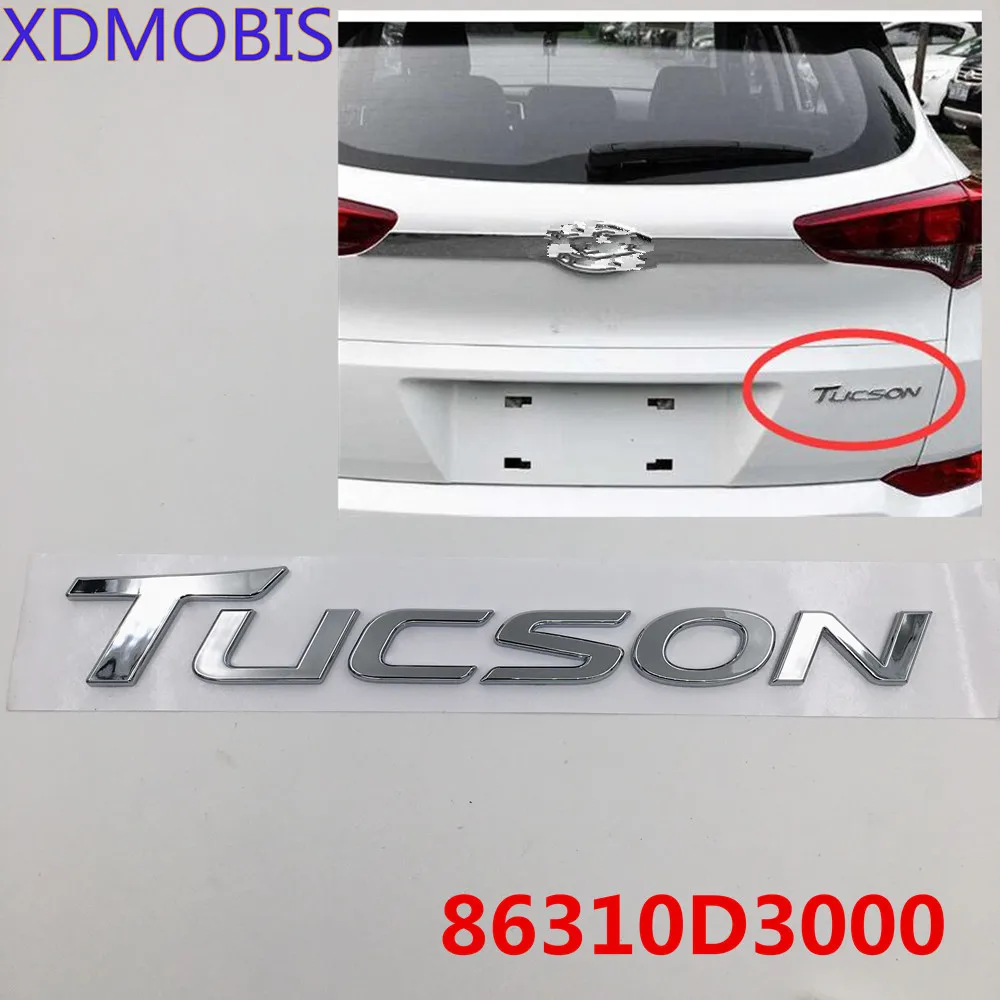 86310D3000 эмблема логотипа tucson для Hyundai Tucson TLC ABS chrome 2016 2017 86310 D3000 | Автомобили и