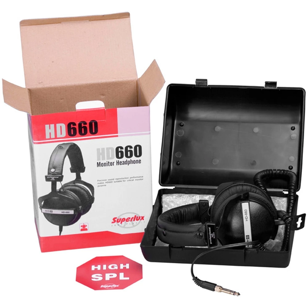 Оригинальные профессиональные музыкальные наушники Superlux hd660 с шумоподавлением