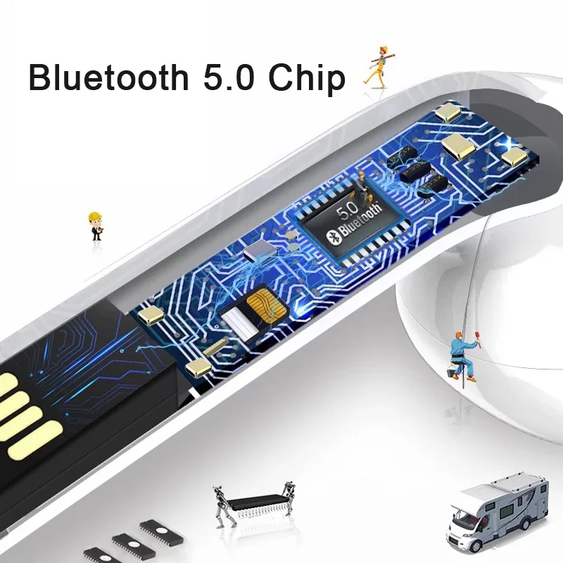 Мини TWS беспроводные bluetooth-наушники наушники-вкладыши спортивные стерео Bluetooth 5 0