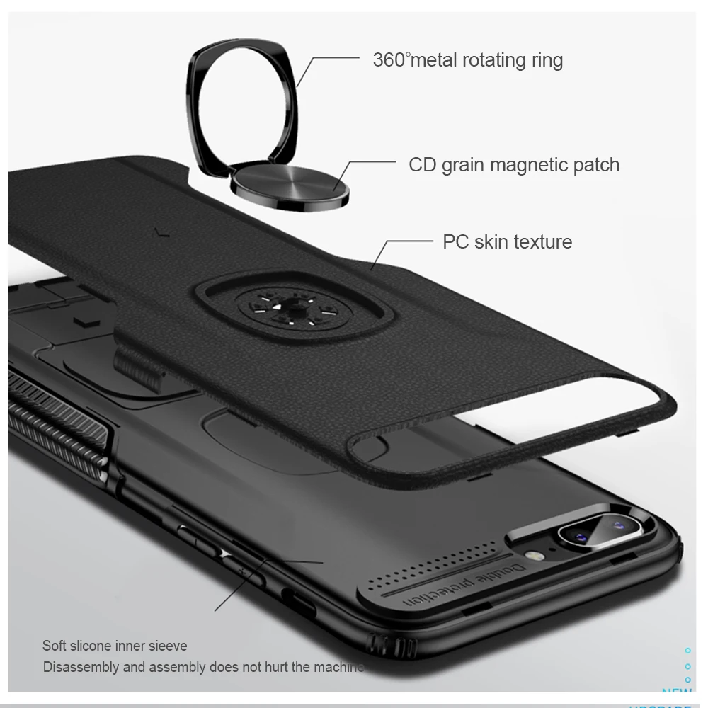 Кожаный чехол-подставка с текстурой для Samsung Galaxy S9 S8 S10 Plus Note 10 9 8 кольцевой