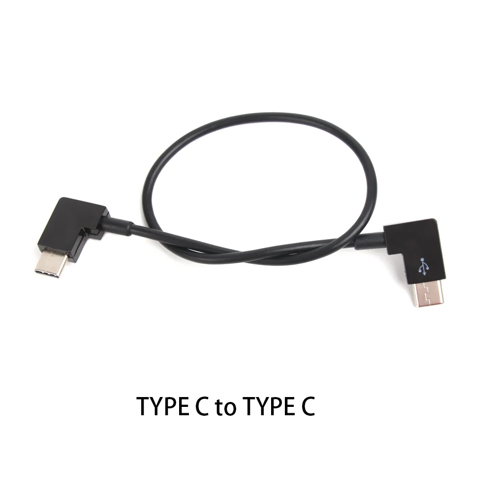 Black New OSMO Pocket Connect Cable Type-C to Type-C/ Micro-USB for iPad Phone Conversion Data Line for DJI OSMO POCKET Accessories - Color: Black
