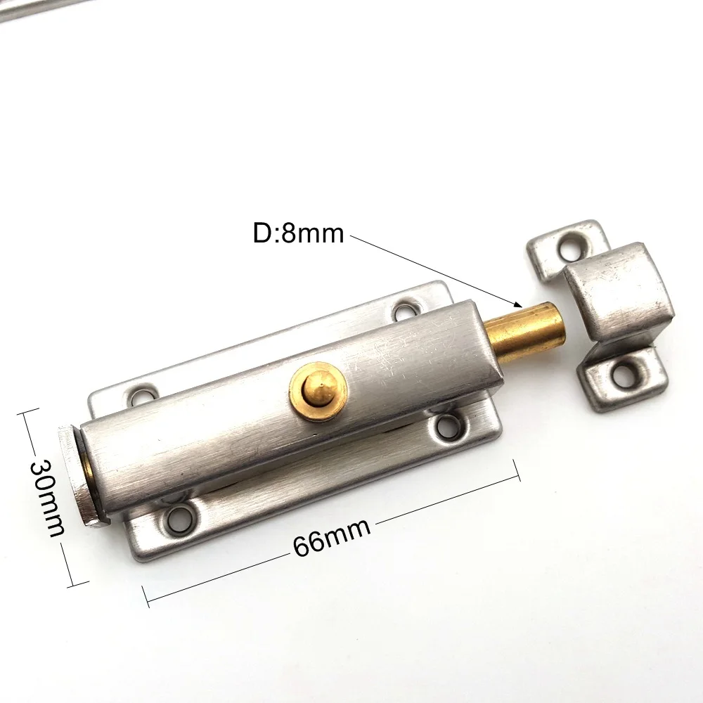 1 шт. 4 дюйма Нержавеющая сталь Матовый автоматический пружинный Чистый медный