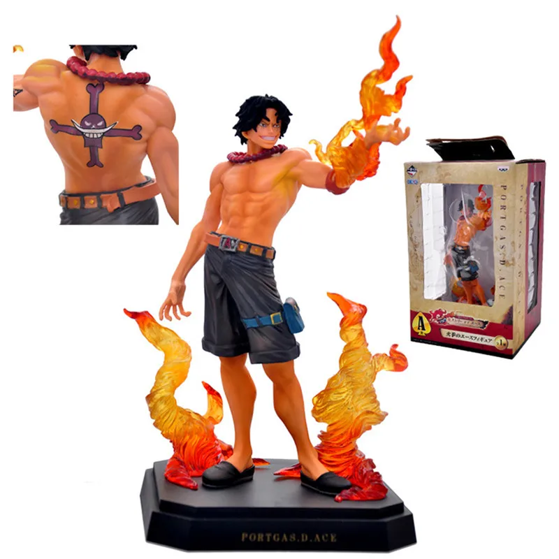 

Anime One Piece Figurine Portgas D Ace PVC Action Figure Statue Collection Model Doll Kids Toys 25cm