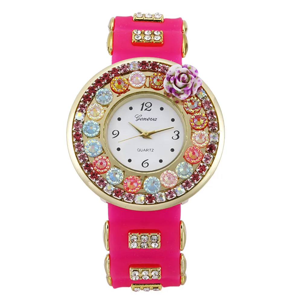 Часы с кристаллами Contena женские кварцевые часы со стразами 2018|Женские наручные