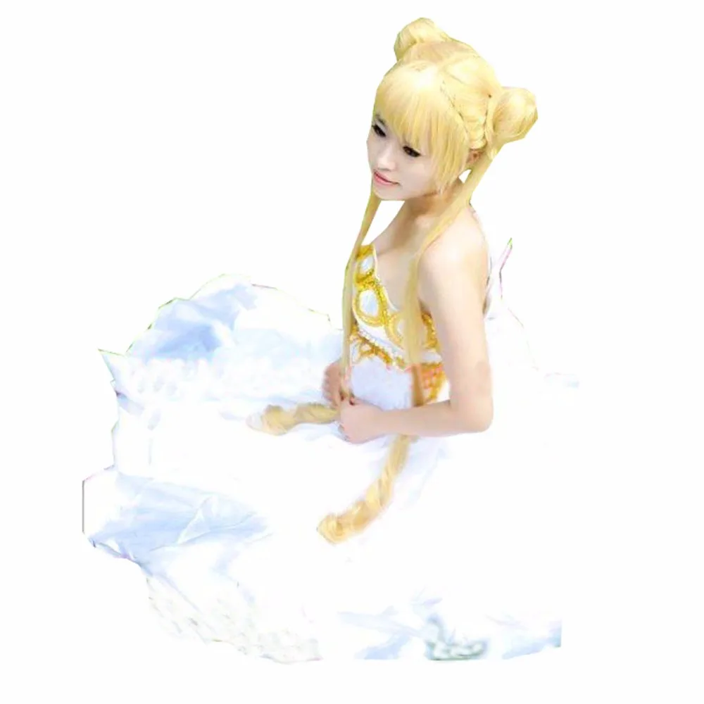 2021 анимационная принцесса спокойствие Tsukino Usagi Косплей Костюм официальное белое