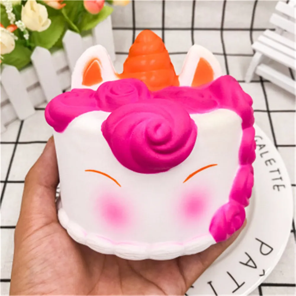 Единорог торт сжимаемые игрушки медленно растущие единороги крем