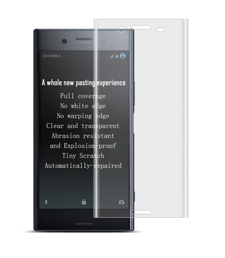 Imak 3D защитное закаленное стекло для Sony Xperia XZ Премиум полное покрытие экрана