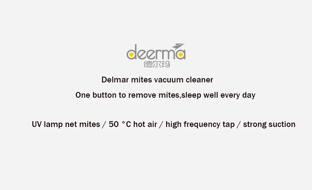 Xiaomi Youpin Deerma клещей пылесос ручной светильник и тепловой шок УФ лампа удаление клещей сильный всасывающий очиститель