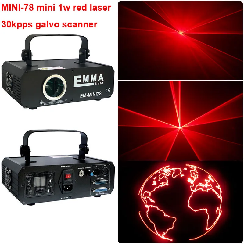 1w red 30k Лидер продаж 20000 красный 5 Вт один Цвет DMX ILDA SD Lazer анимации DJ лазерного огни этапе для продажи - Цвет: 1w red 30k