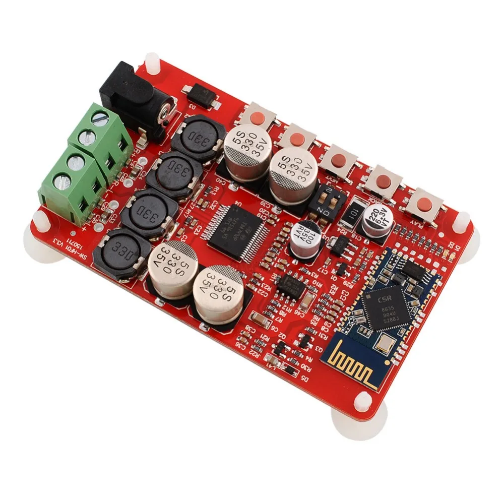 

High-quality TDA7492P 25W+25W Wireless Bluetooth 4.0 with CSR8635 Audio Receiver Digital Amplifier Board Part Component