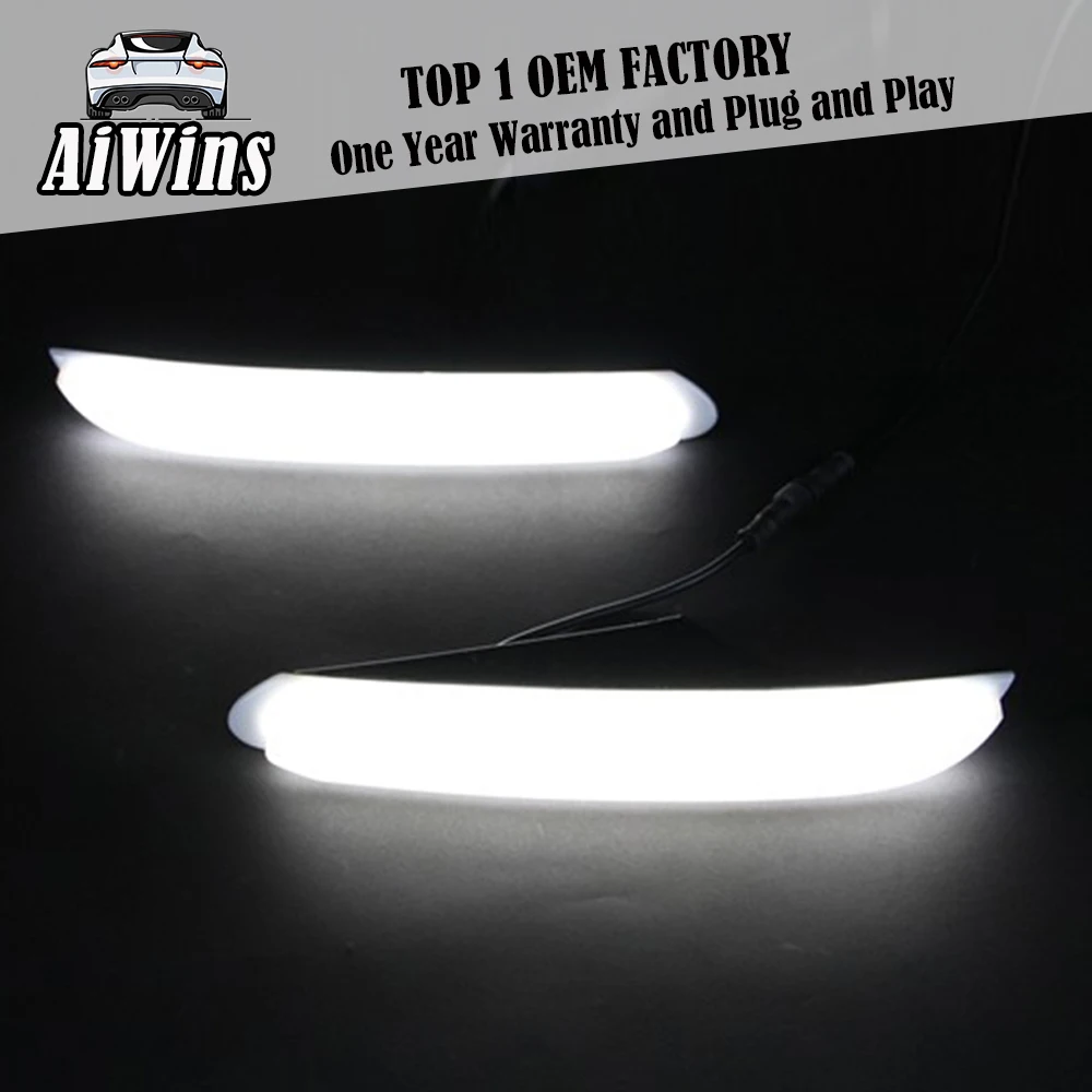Aiwins Auto Dimming Function Car Accessories ABS Cover Power LED Daytime Running Light DRL Lamp For Peugeot 408 2010 - 2013 | Автомобили и