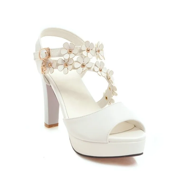 Женские босоножки на очень высоком каблуке Пляжная обувь Летняя из