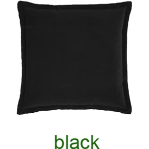 4 black ESSIE HOME модная цветная Высококачественная тонкая бархатная наволочка для подушки, чехол для подушки, окантовка, подушка с бахромой, фланцевая подушка - Цвет: 4 black
