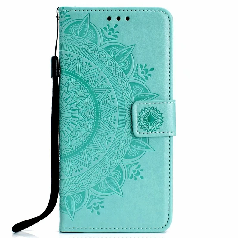 Кошелек чехол для huawei P30 Lite Pro samsung A70 A50 A30 A10 M10 Тотем тиснением цветок кружева кожа