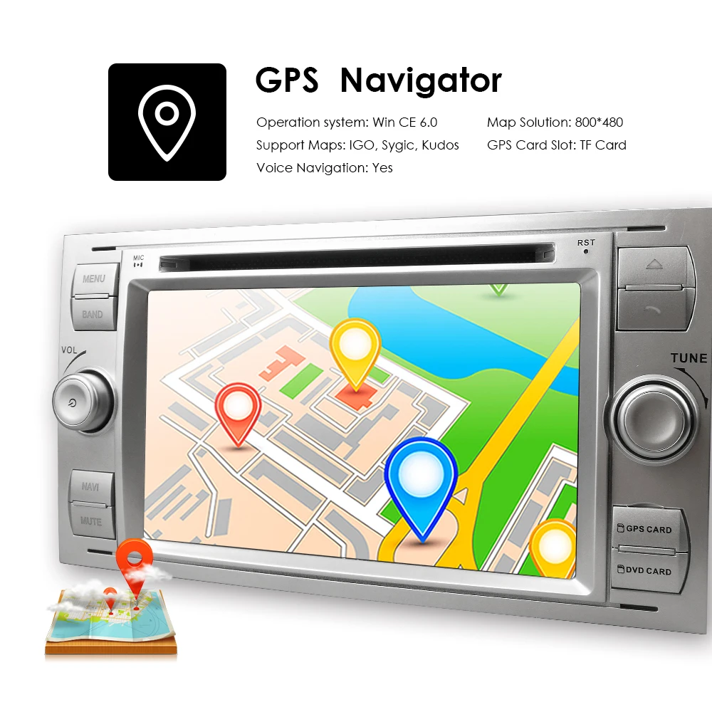 1080P зеркальная ссылка Автомобильный DVD MP5 плеер для Ford Focus/Mondeo/Transit/C-MAX/Fiest gps DVR DAB+ RDS USB BT камера+ 8G карта