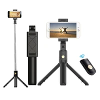 3 in 1 wireless bluetooth phone hold mini selfie tripod with remote control for iphone x 8 7 6s plus portable monopod