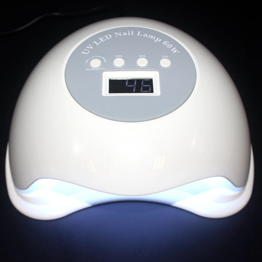Улучшенная автоматическая сенсорная лампа для ногтей UV-света профессионального качества 60 Вт подходит для затвердевания всех гелевых лаков для ногтей.