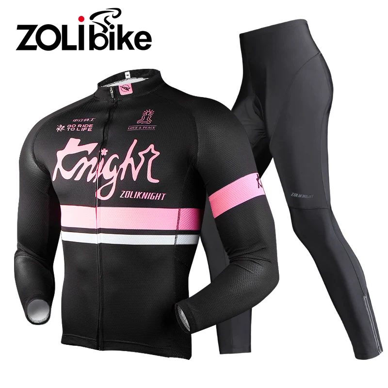 ZOLibike Men's Sportswear Bike Jersey Sets Cycling Set Outdoor Riding Long Sleeve Clothing Bicycle Clothes | Спорт и развлечения