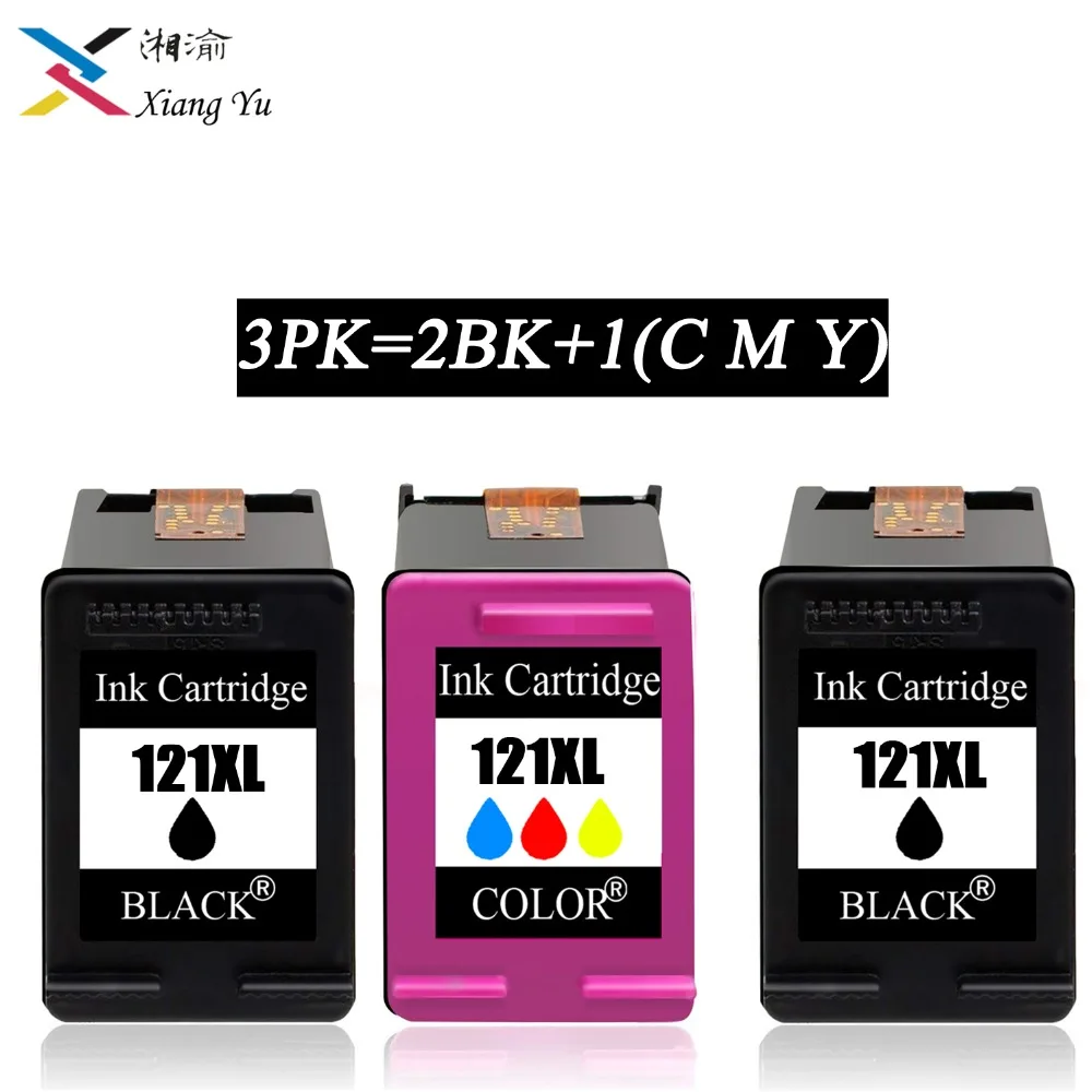 Сменный картридж 3PK 121XL для hp/HP 121 XL hp Deskjet D2563 F4283 F2423 F2483 F2493 F4583|Чернильные картриджи|